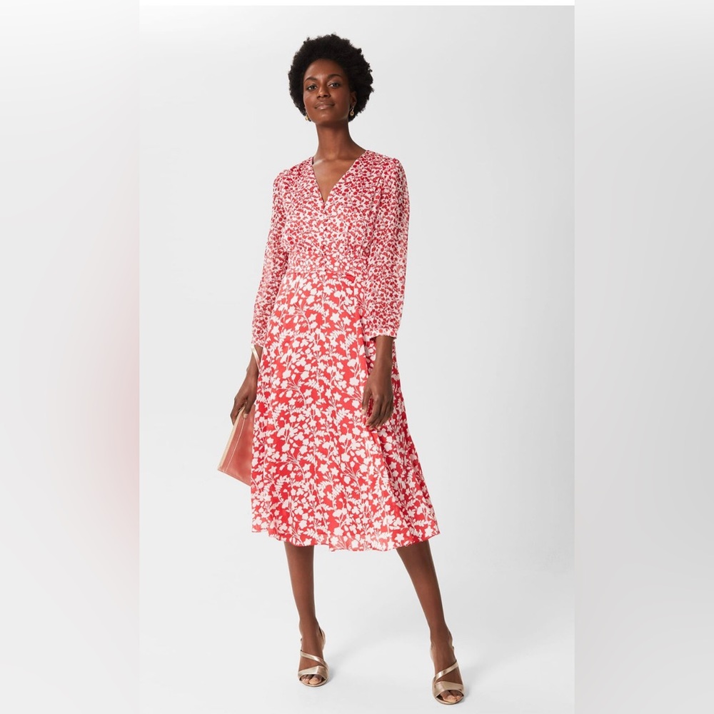 NWT. Hobbs of London “Rosie” Red Dress.